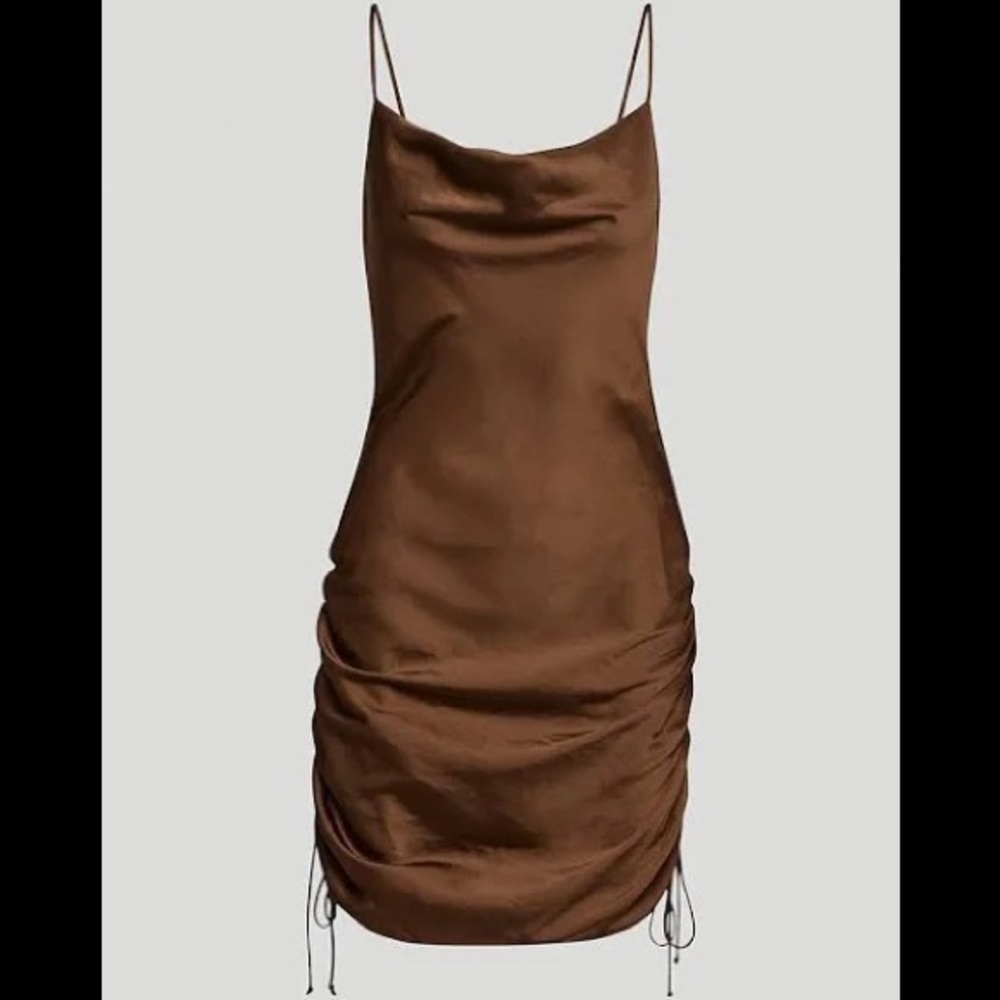 Wilfred ruched slip dress